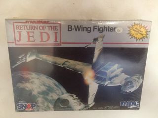 Star Wars Return Of The Jedi,  B - Wing Fighter (mpc Model Kit,  1983) Rare Nip