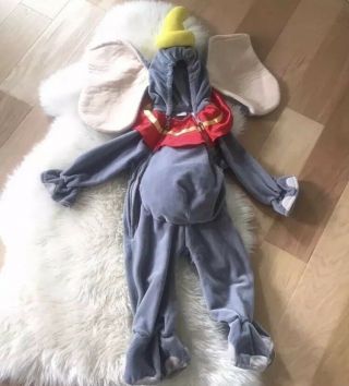 The Disney Store Plush Dumbo Halloween Costume Size 6 - 12 12 - 18 Months