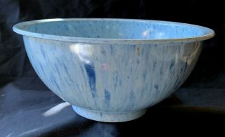 Vintage Texas Ware Confetti Spatterware Mixing Bowl 118 10 " Blue