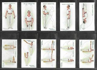 WILLS 1914 INTERESTING (EXERCISE) FULL 50 CARD SET  PHYSICAL CULTURE 3