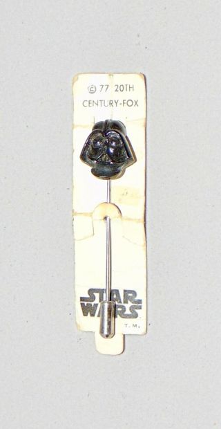 Vintage 1977 Star Wars Darth Vader Stick Pin 20th Century Fox 2