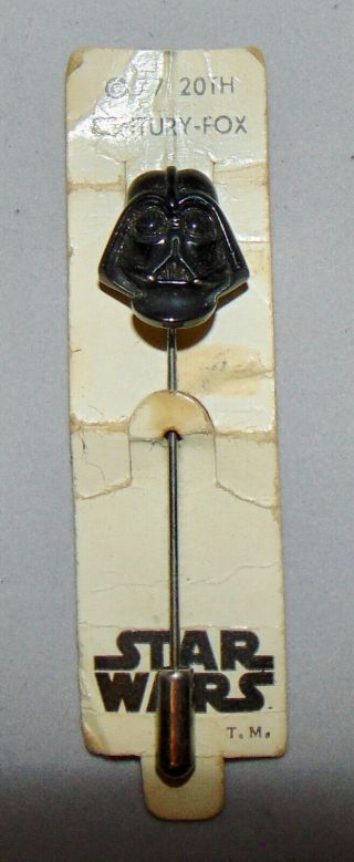 Vintage 1977 Star Wars Darth Vader Stick Pin 20th Century Fox 4