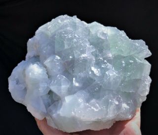 4.  0lbs Great Green Fluorite Crystal Specimen From Xinfang Mine,  China