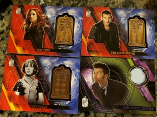 Doctor Who Timeless 10th Doctor Costume Relic 47/50 Purple,  3x Medallions,  Bonus