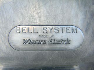 VINTAGE BLACK WESTERN ELECTRIC BELL SYSTEM ROTARY WALL PHONE (8 - ' 61) Estate Find 5