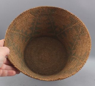 Antique Western Early 20thC California Mission Indian Basket,  NR 8