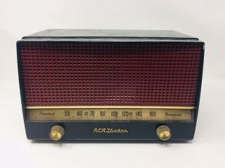 Vintage 1954 Rca Victor Tube Standard Am Broadband Radio Model 4 - X - 644