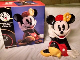 Walt Disney Minnie Mouse Cookie Jar,  Treasure Craft -,  Box,  Retired