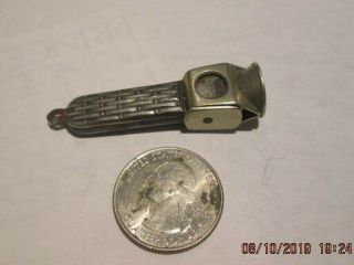 Vintage Sterling Silver German Fob Cigar Cutter Hallmarked Drgm And Ss