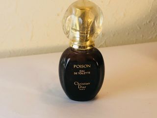 Vintage Miniature Perfume Christian Dior Paris Poison Eau De Toilette
