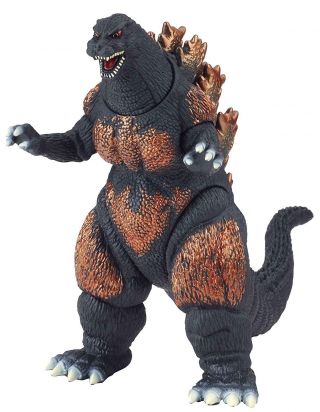 Bandai Movie Monster Series Burning Godzilla 1995 6 " Vinyl Figure U.  S.  Seller