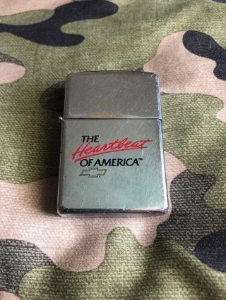 1997 Zippo Lighter Chevrolet The Heartbeat Of America Chevy
