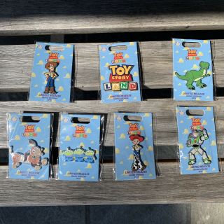 Disney Toy Story Land Grand Opening 2018 Limited Release Complete Set Of 7 Pins