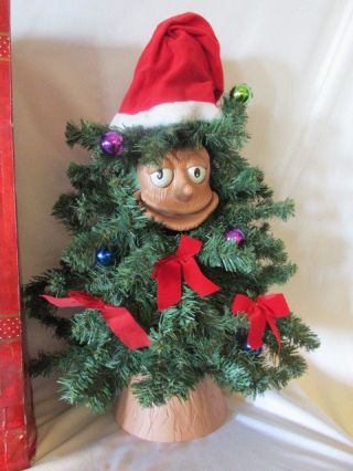 Singing Christmas Tree Mr Everett Green Trim A Tree 24” High Vintage 1990’s MIB 5