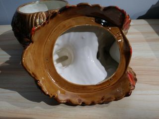 Vintage Chicken Cookie Jar Atlantic Mold Glazed Ceramic 10 