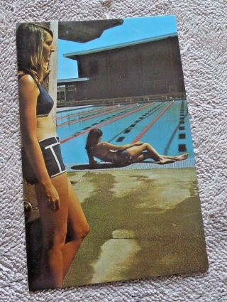 Vintage Postcard Chabot College Hayward Cal Attractive Girls 1968