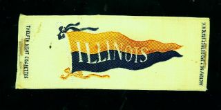 1900s S24 Twelfth Night College 4 1/2 " X 1 3/4 " Tobacco Silk - Illinois
