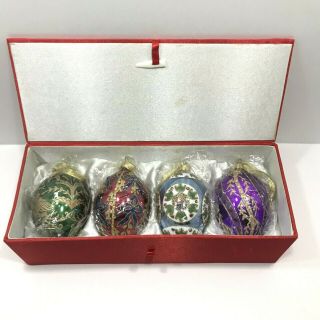 Joan Rivers Egg Fabrege Christmas Ornaments Classics Gorgeous