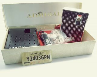 Admiral Transistor Radio,  And Accessories