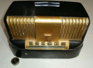 Vintage Emerson Model 561 Series B Bakelite Tube Radio For Parts/repair
