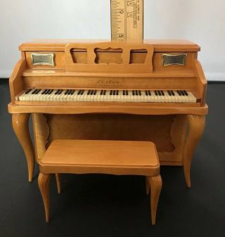 Vintage Lester Piano Transistor Radio With Bench -