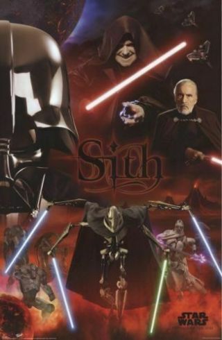 Star Wars Episode Iii 2005 Sith Cast Collage Poster 22 X 34 Revenge Of The Sith