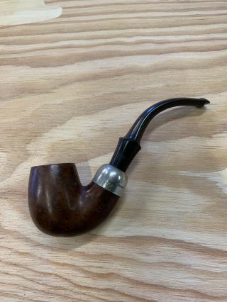 Petersons Classic Smoking Pipe With Sterling Silver Hallmarked Collar