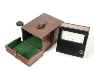 The Record Electrical Co Ltd Ohmmeter Resistance Tester,  Leather Case 1920/30s