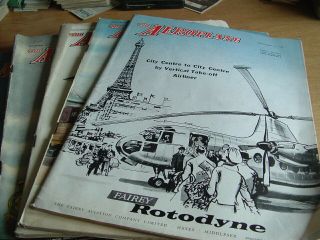 The Aeroplane Magazine✈ 7 Issues 1958 Vintage Aviation Adverts