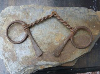 Antique Hand - Forged Horse Bit Seeking Adventures
