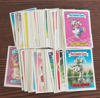 1985 The Garbage Gang Series 1/2/3/4 - 78 Cards Inc Doubles (au Series)
