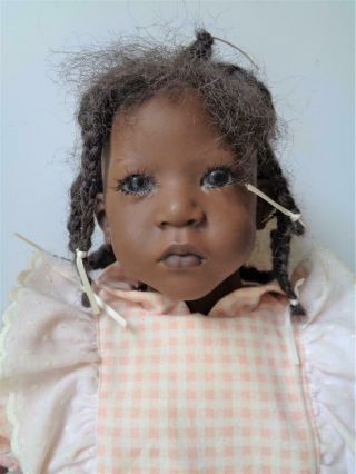 1992 Annette Himstedt Sanga A Girl From The Usa African American Dark Skin