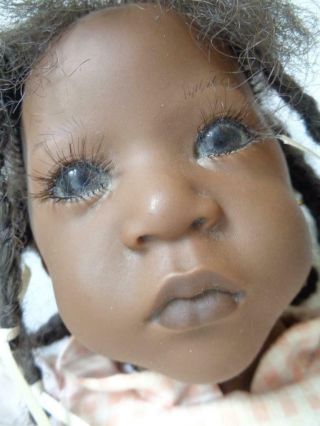 1992 Annette Himstedt SANGA a Girl From the USA African American Dark Skin 3