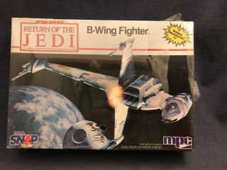 1983 Vintage Star Wars Return Of The Jedi B - Wing Fighter Mpc Model Kit Nip Nib