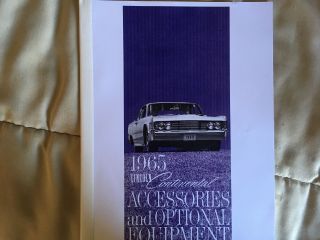 Vintage 1965 Lincoln Continental Accessories Brochure (a - 50)