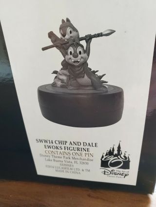 Disney Parks Chip And Dale Star Wars Ewoks Figurine Sww14