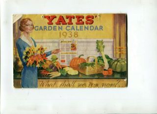 Yates Garden Calendar 1938