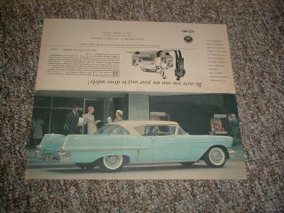 1957 Cadillac Coupe De Ville Dealer Service Reminder Folder Very Rare