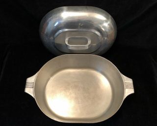 Vtg Wagner Ware 4265p Magnalite Aluminum Oval Roaster W/lid - 6 - 1/2 Qts