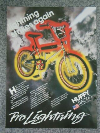 1983 Huffy Racing Pro Lightning Bmx Bicycle Advertisement