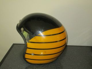 Vintage Grant Rg - 9 Bumble Bee Motorcycle Helmet Racing Snowmobile Retro L@@k