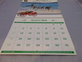 1976 12 Month Calendar Arkel Motors York Ss Ancon Joe Dimaggio Golden Gate