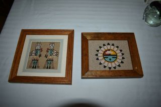 Two Vintage Navajo Sand Paintings