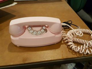 2003 Crosley Cr - 59 Pink Princess Phone Mock Rotary Push Button Vintage