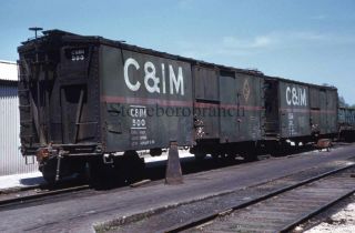 Slide - Very Old C&im Boxcar 500 @ Springfield Il; 6/1960