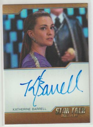 Star Trek Discovery S1 Autograph Auto Card Katherine Barrell Signed Stella Vl