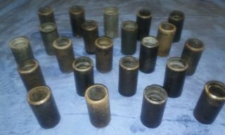 22 Edison 2 - Minute Cylinder Records With Non - Matching Cases & Covers