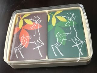 Vintage Playing Cards Deer United States Playing Card Co.  2 Decks