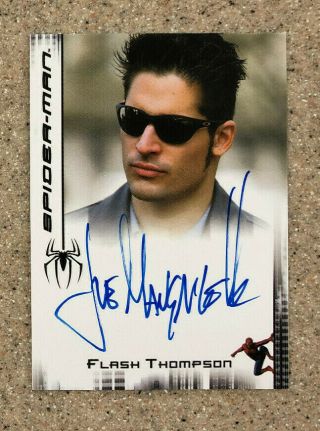 Spider - Man 2 3 Joe Manganiello As Flash Thompson Autograph Auto The Movie Card