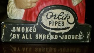 ●Incredibly Rare: Orlik Pipes Advertising Judge by 